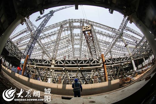 济青高铁红岛站已完成施工70% 预计2018年建成
