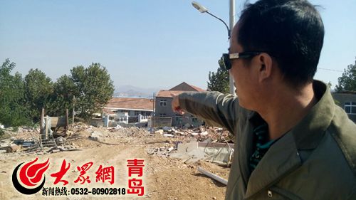 崂山刘家下庄违章建筑"拒拆" 大商业项目建设受阻