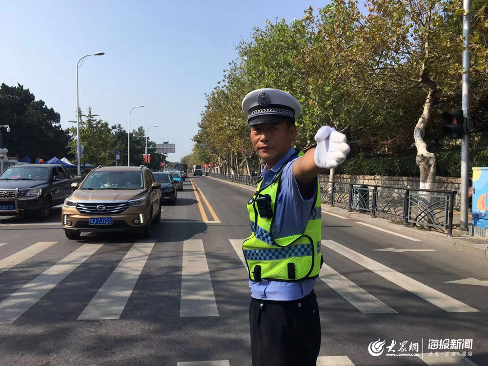 国庆首日,青岛交警全员上阵 岛城道路交通状况良好