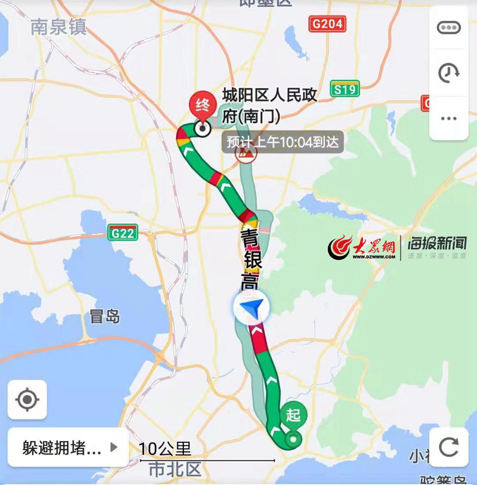 青银高速全线地图图片