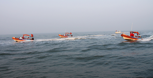 清晨出发冲向大公岛