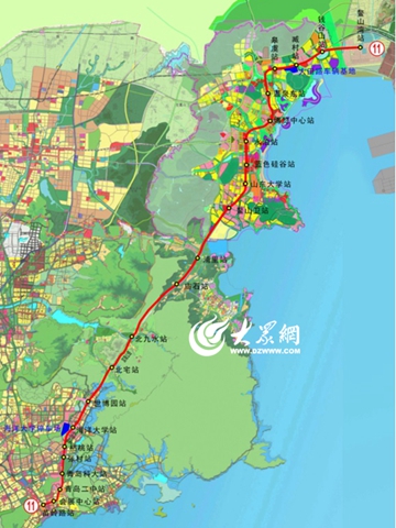 即墨地铁11号线线路图图片