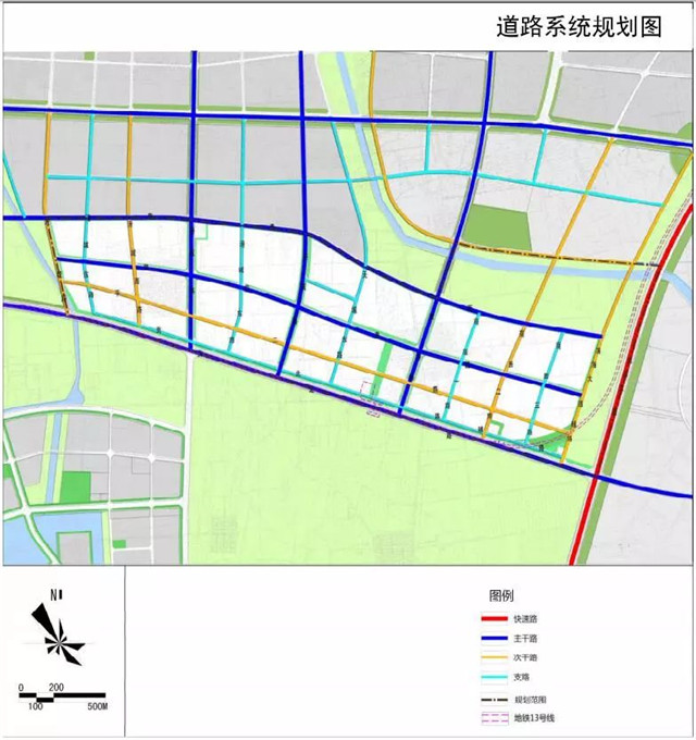 道路系統規劃圖 來源:青島西海岸新區官方網站