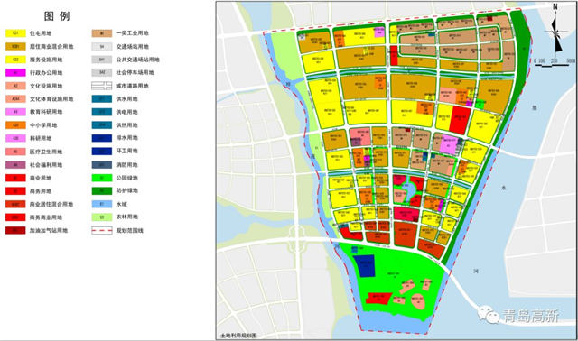 青島高新區各片區控制性詳規出爐 規劃多所學校